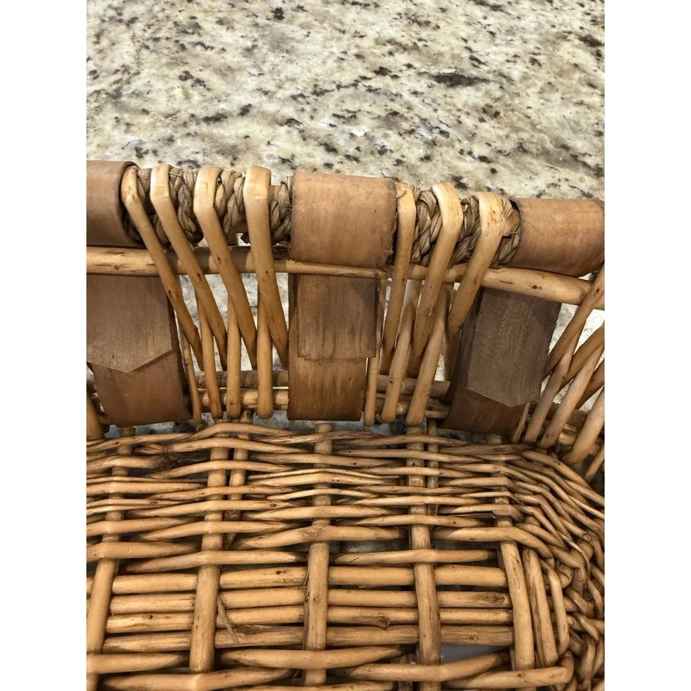 Bamboo Woven Rattan Trays Wicker‎ Tiki Bar Rails 17